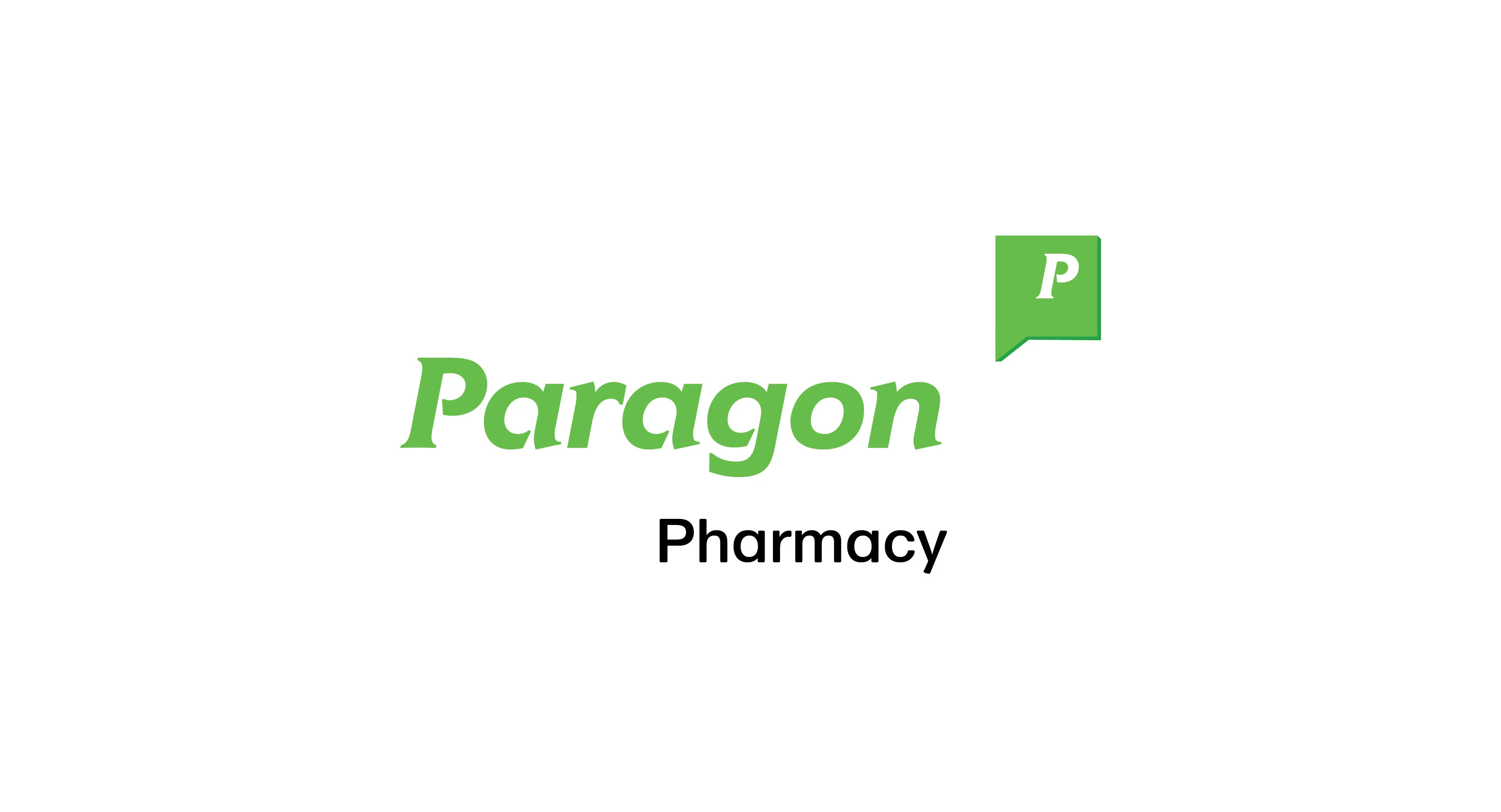 Paragon Pharmacy logo design by Edmond Huot