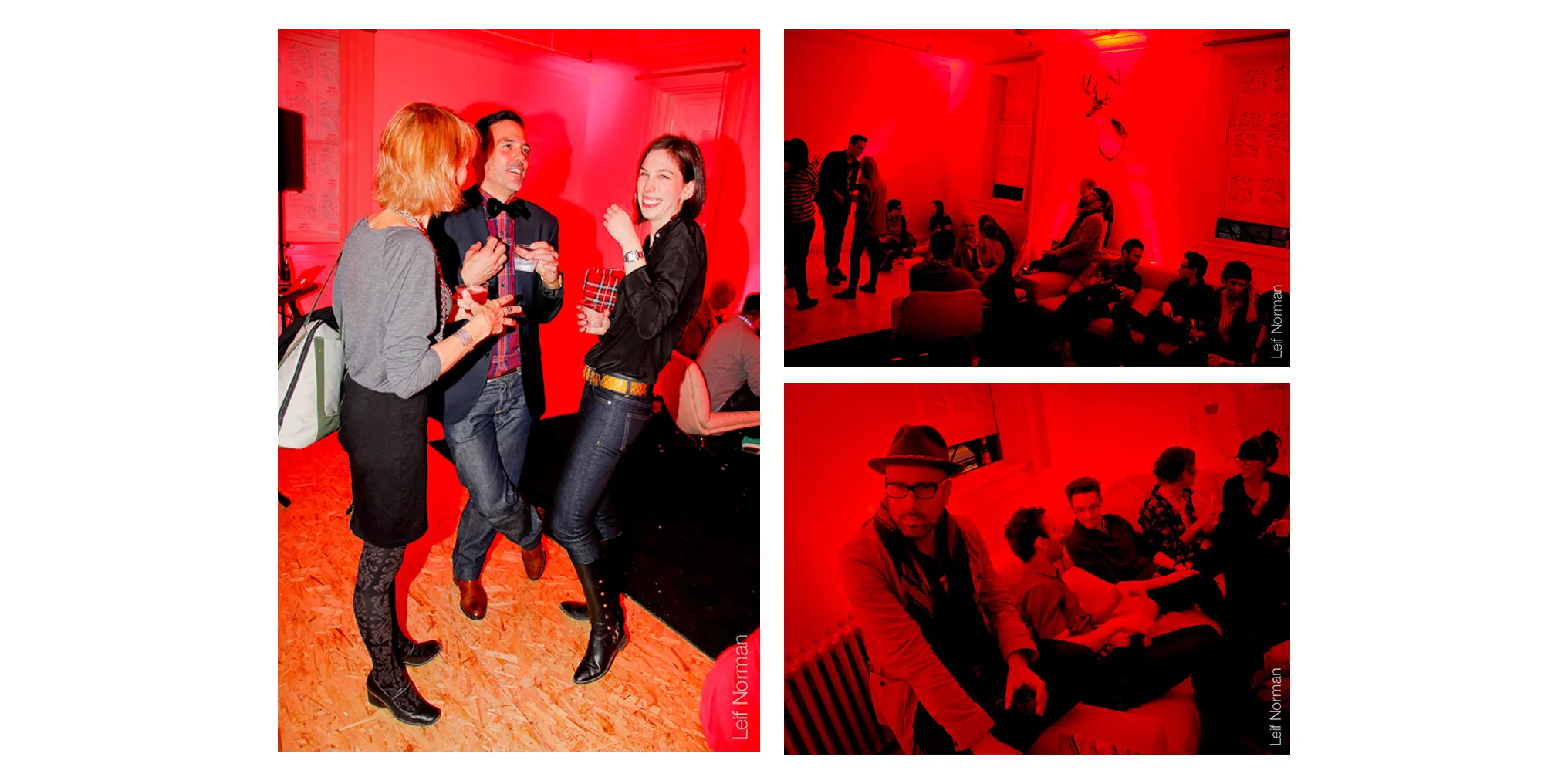 Pass it on Social gathering  collage of images of people having fun by Edmond Huot