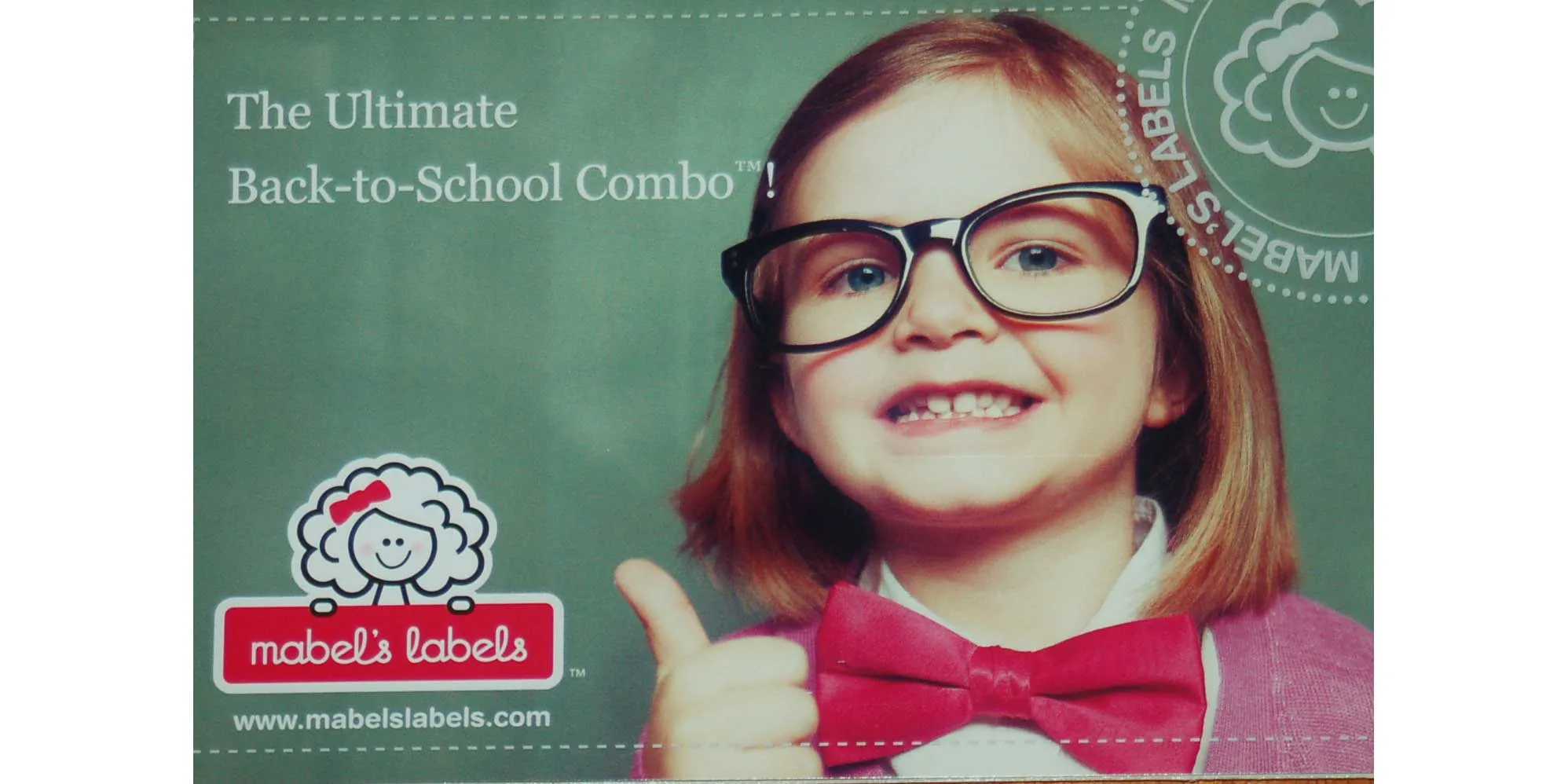 Mabel's labels Back To School combo targeted advertisement by Edmond Huot