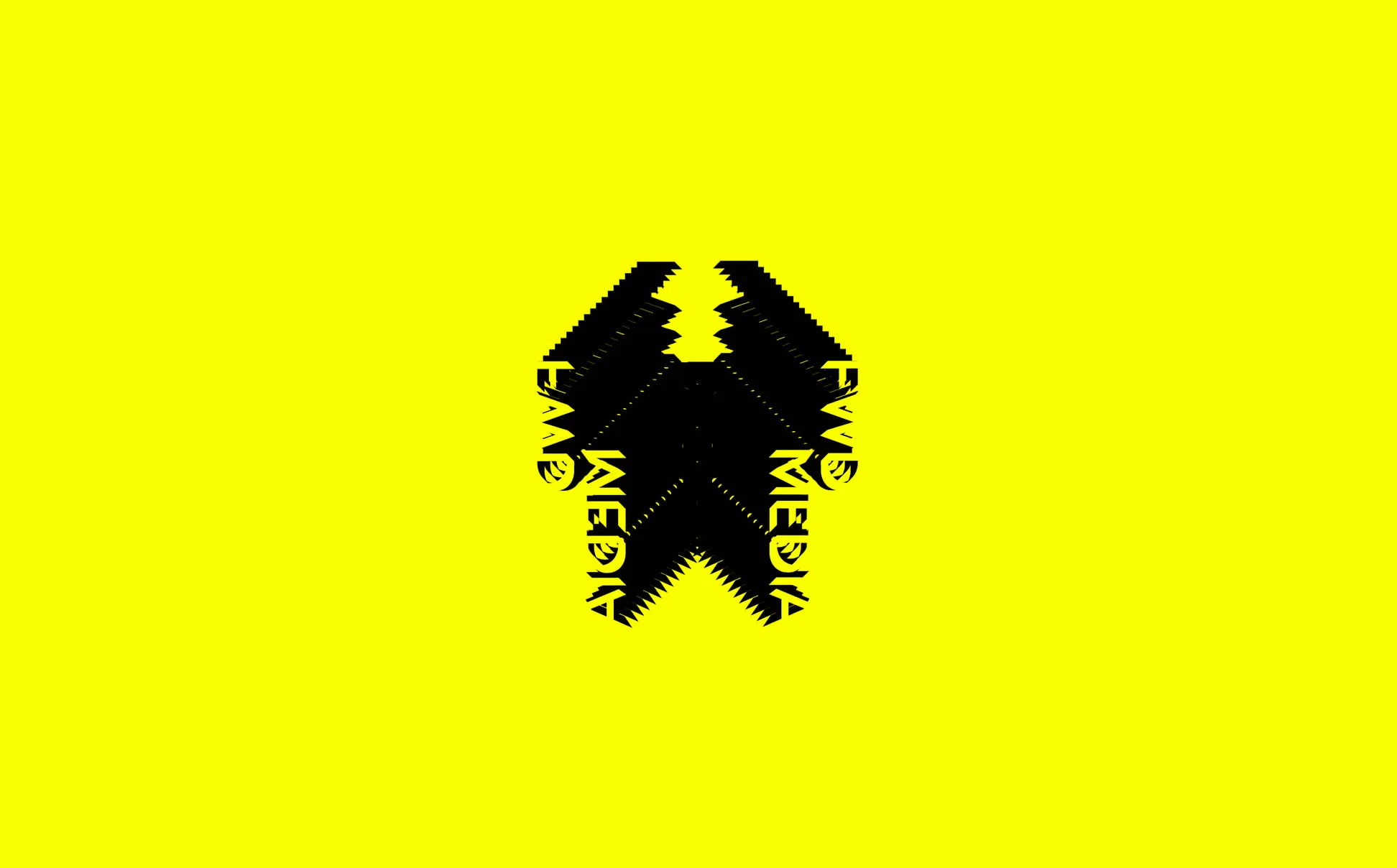 Forward Media Logo in a yellow pattern by Edmond Huot