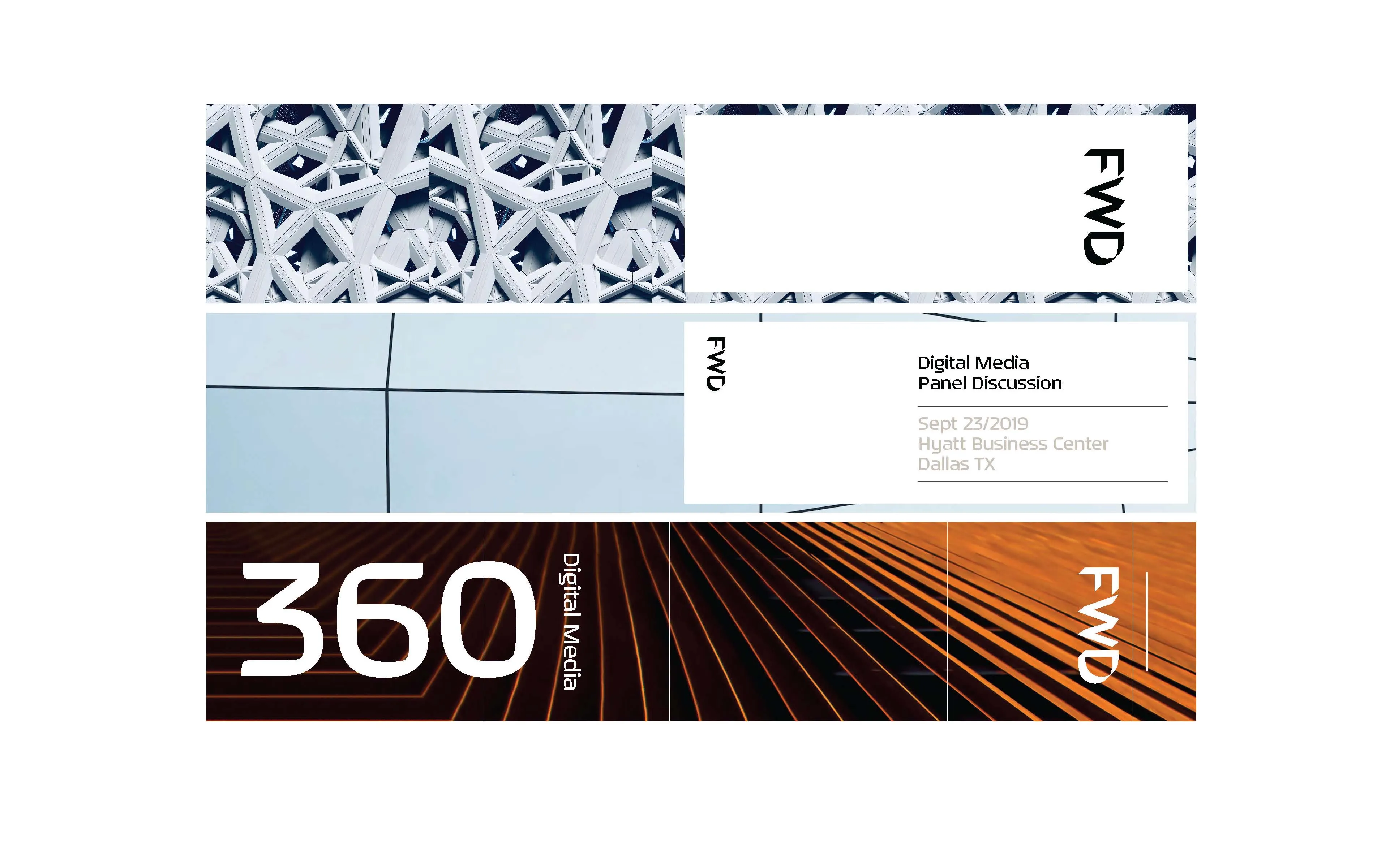 Forward Media brand ads design by Edmond Huot
