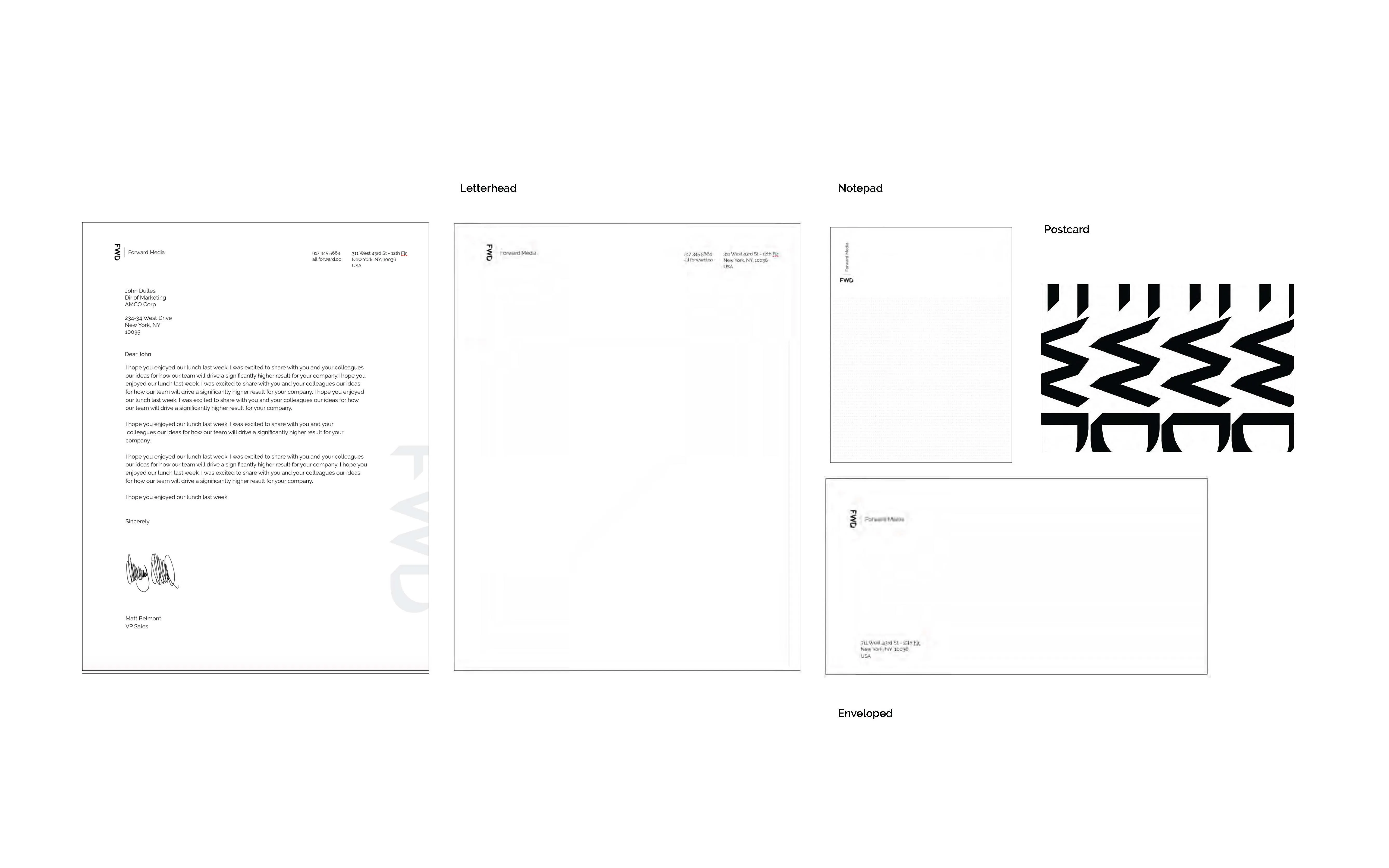 Forwad Media Stationary
