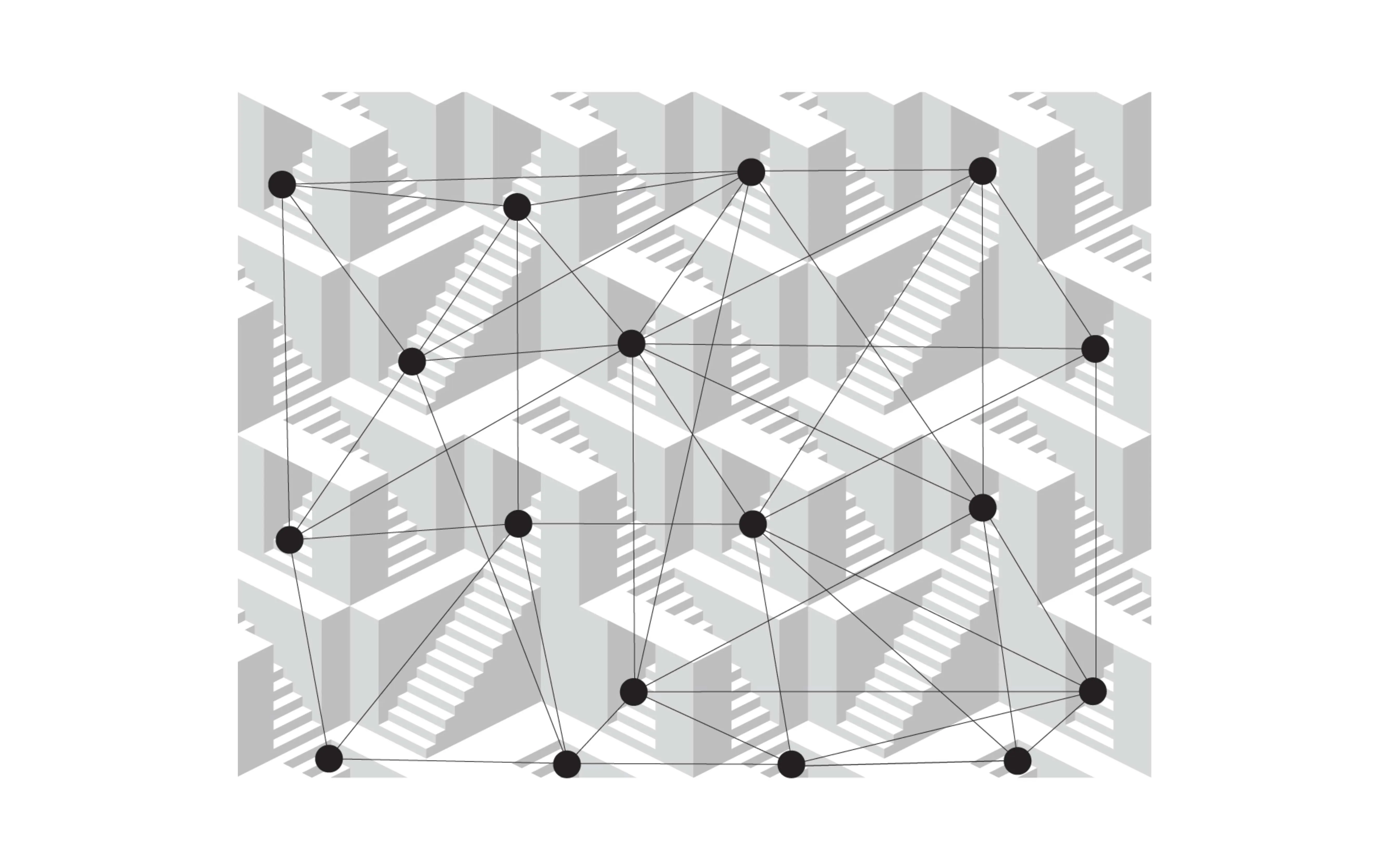 Staircase pattern dotted Edmond Huot