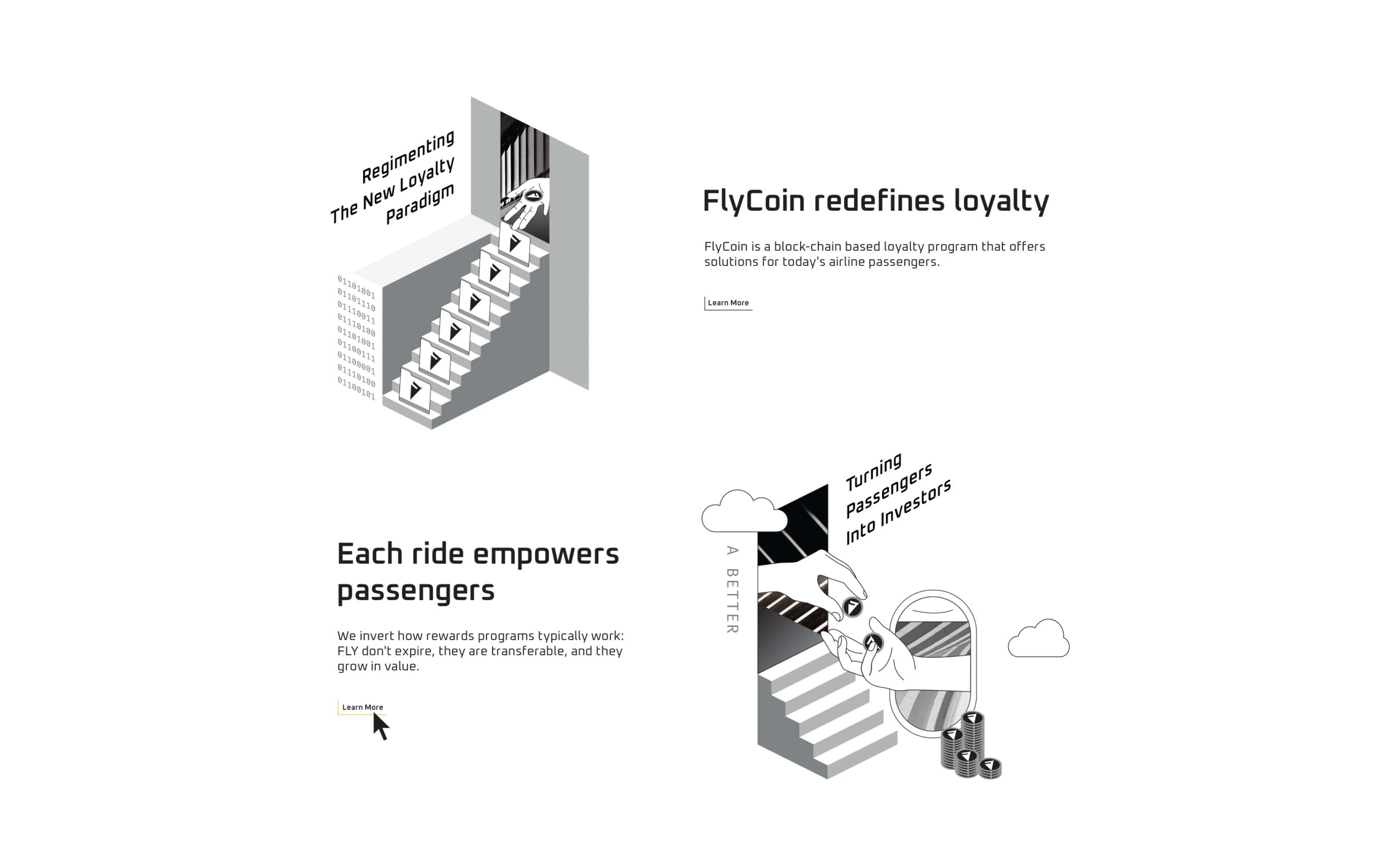 FlyCoin Concept language loyalty elements Edmond Huot