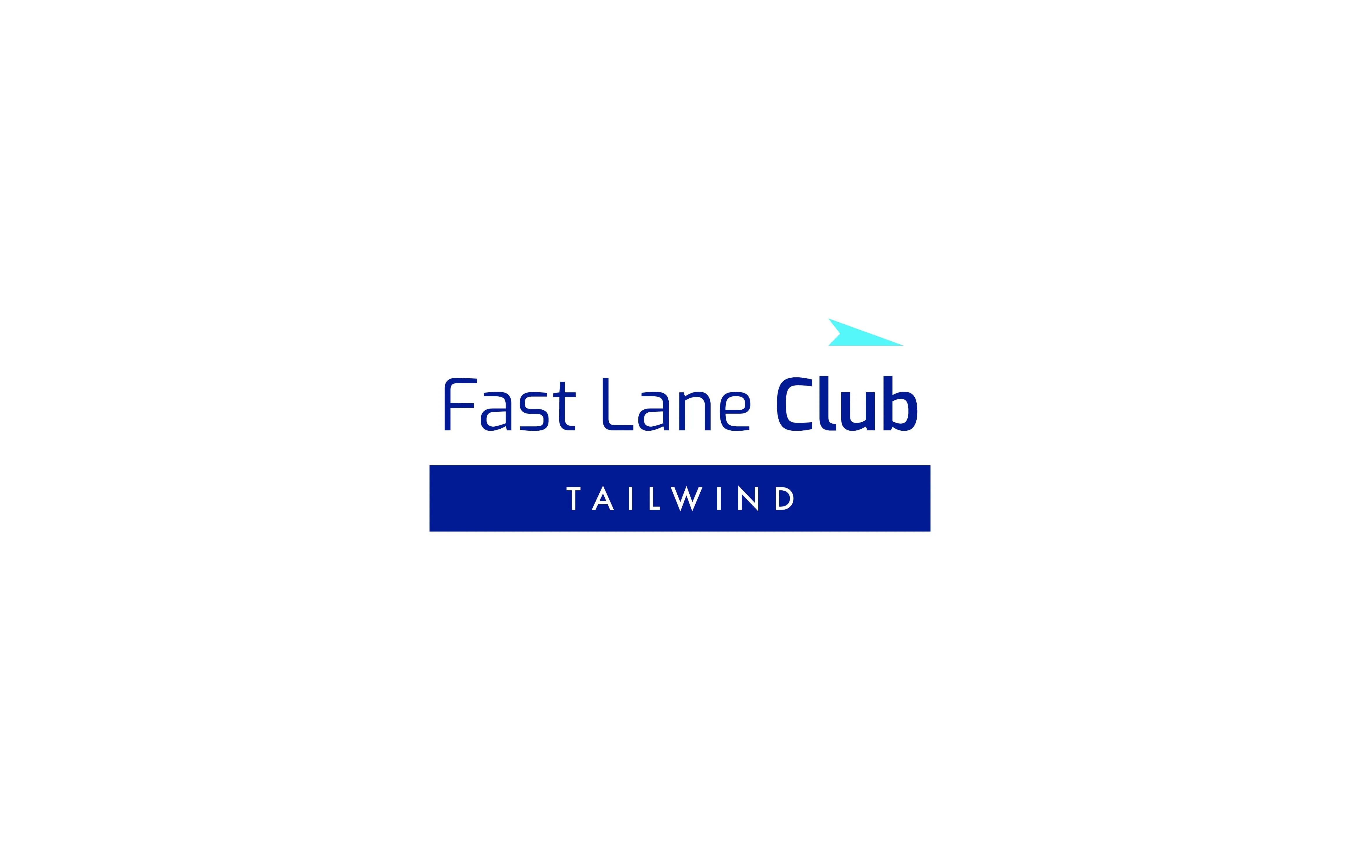 Fast Lane Club blue Logo design by Edmond Huot