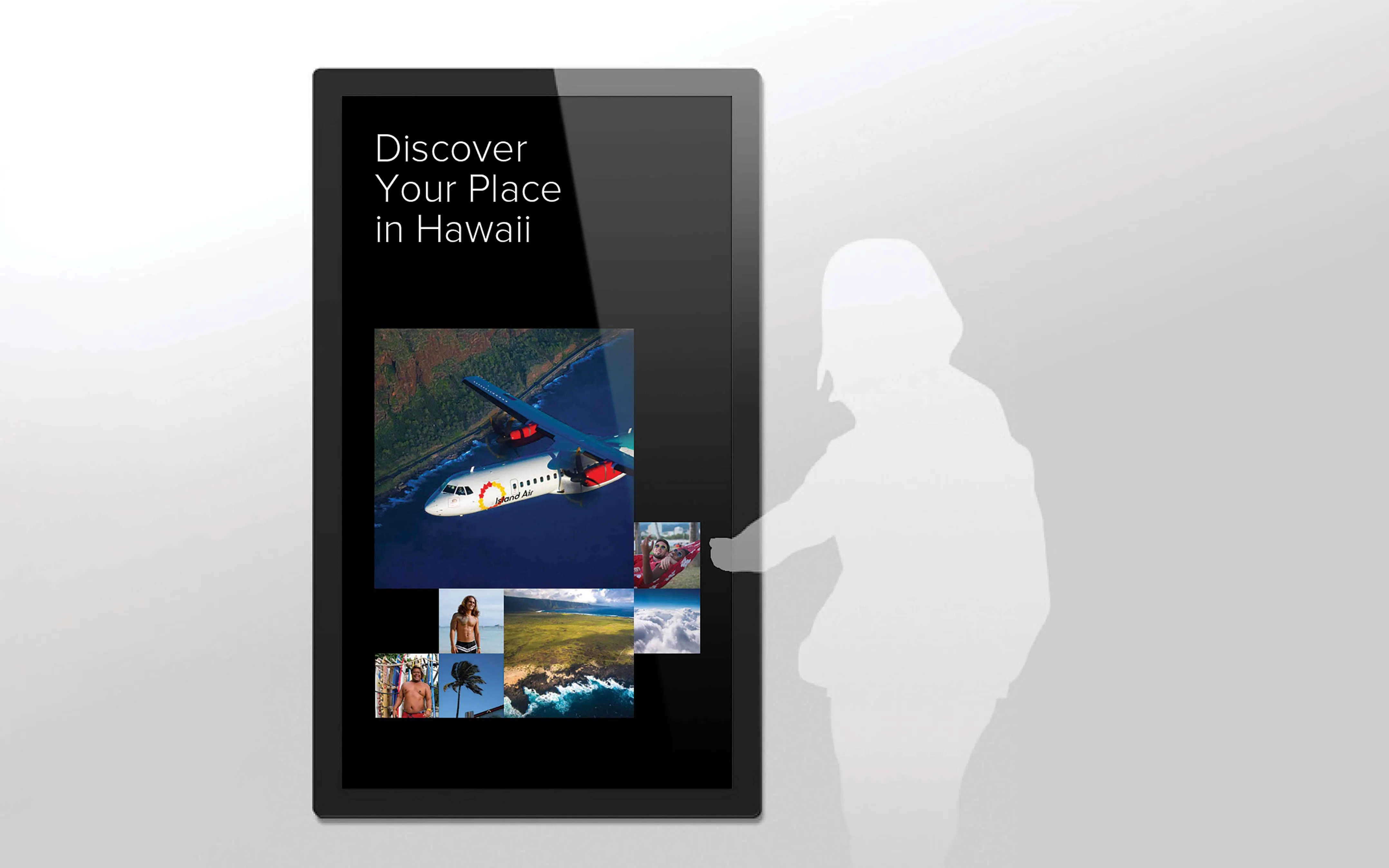 Island Air street ad mockup design by Edmond Huot