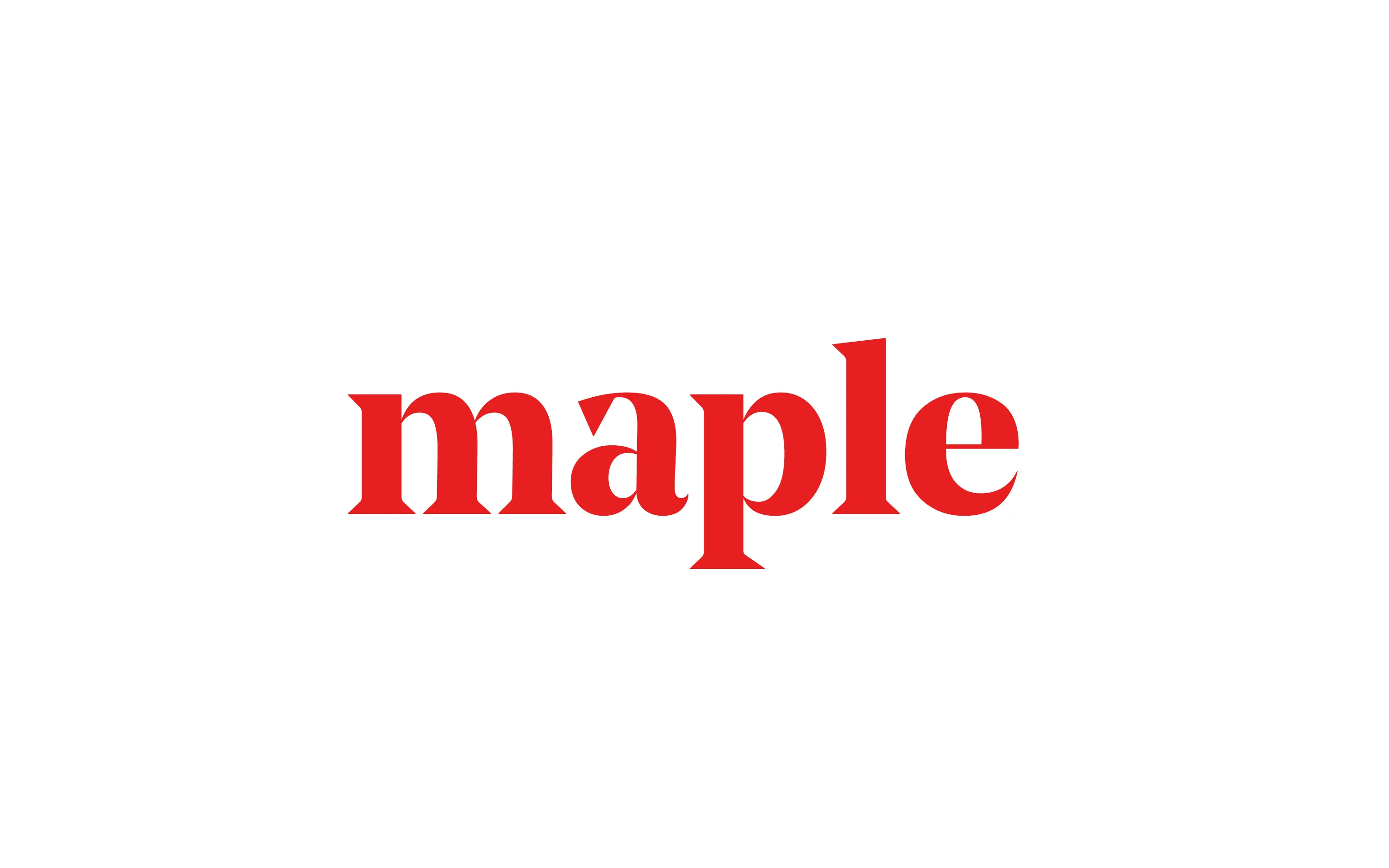 Red Maple logotype design by Edmond Huot