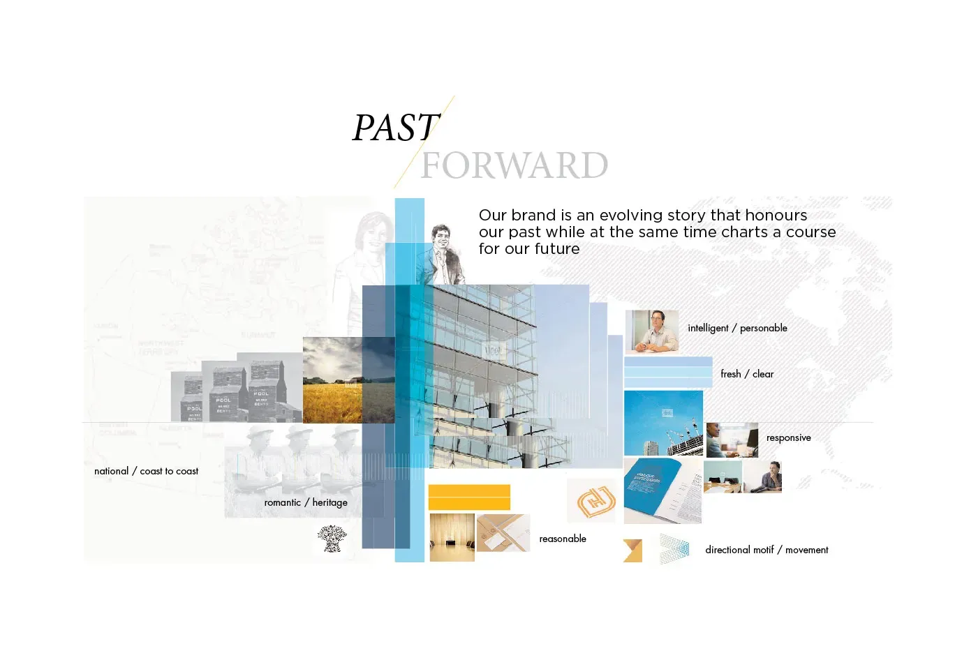 Wynward Insurance Group moodboard vocabulary design by Edmond Huot
