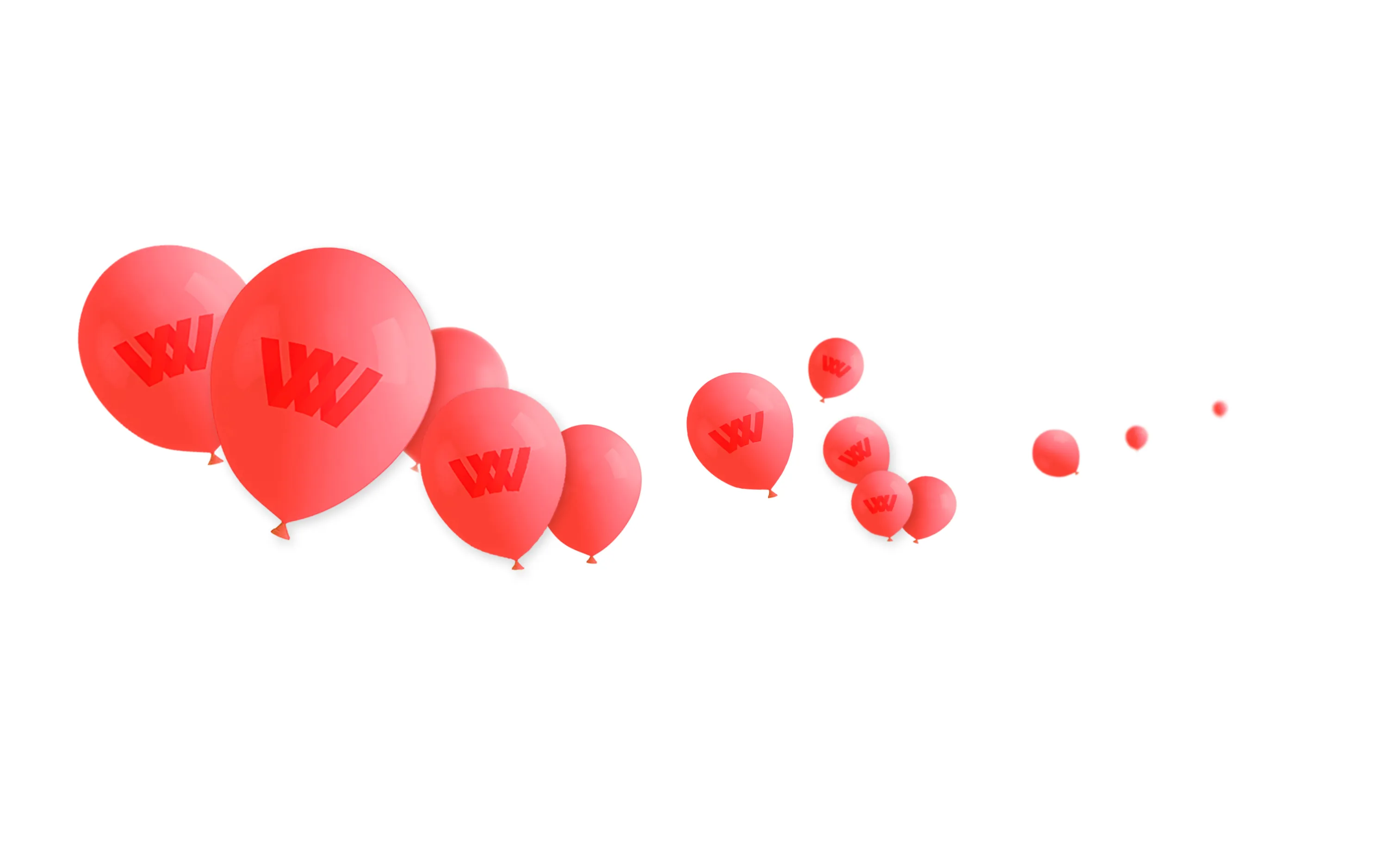 Wynward Insurance Group series of red balloons flying in the sky by Edmond Huot