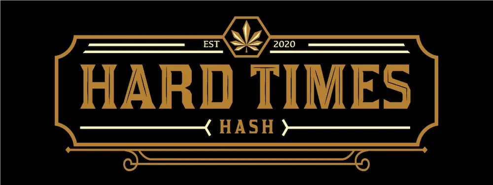 Hard Times Hash logo with gold and black colors