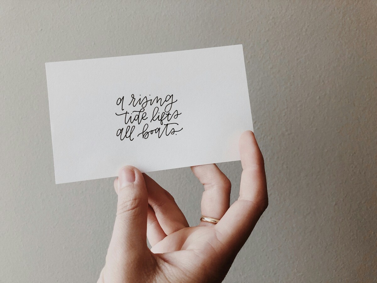 A professional quote card graphic used to repurpose video soundbites for LinkedIn and Instagram.