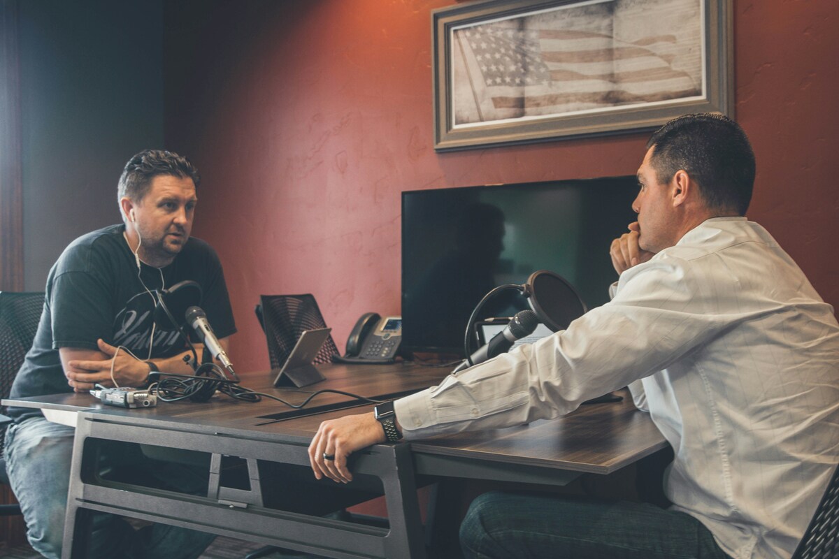 Professional microphone setup for high-quality business video audio