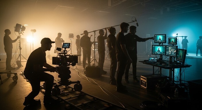 Professional video production company filming a corporate business video