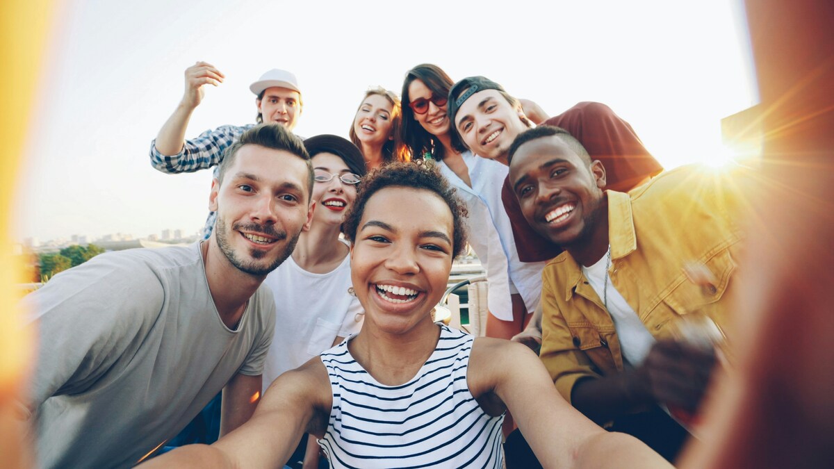 Gen Z professionals consuming business video content on digital devices