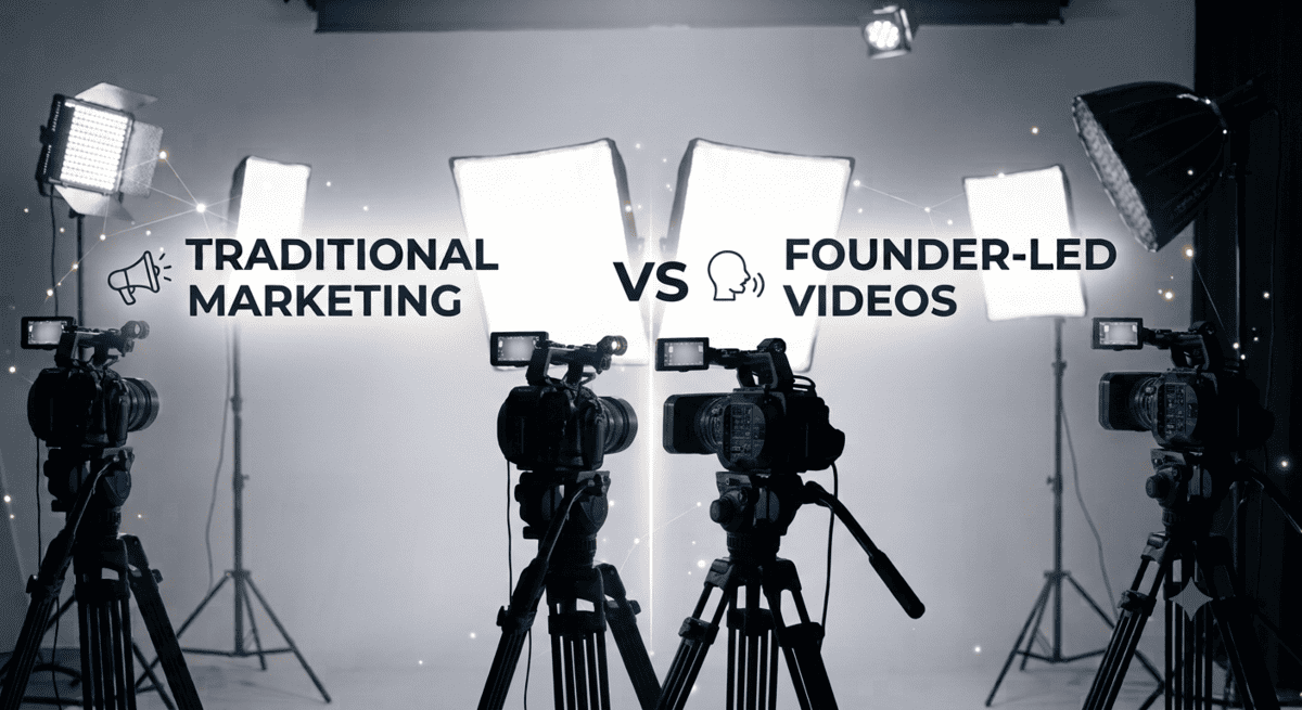 Difference between founder videos and traditional corporate videos