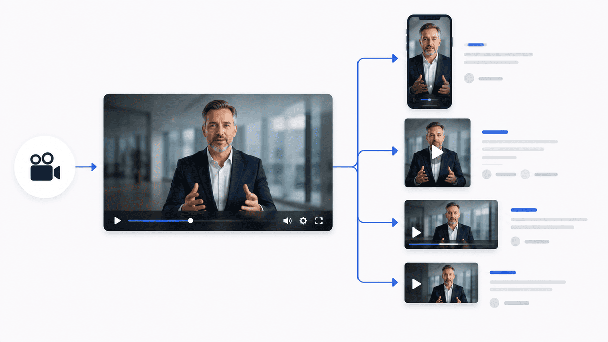 Video production deliverables adapted for different formats
