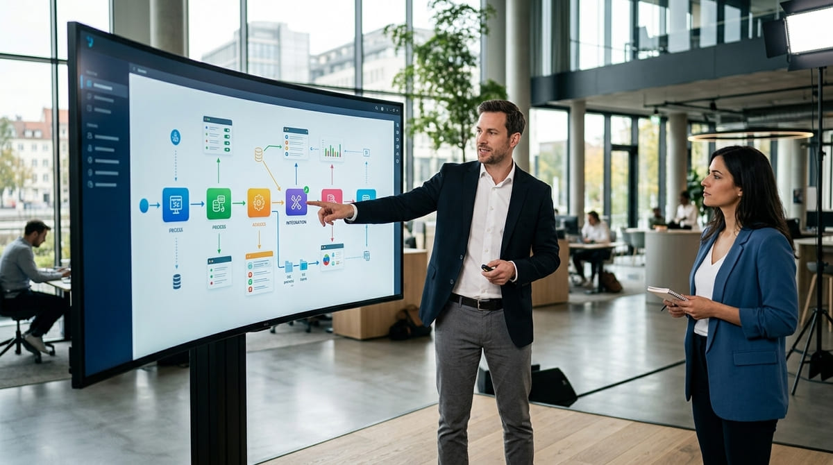 Video demonstrating a complex B2B product or service