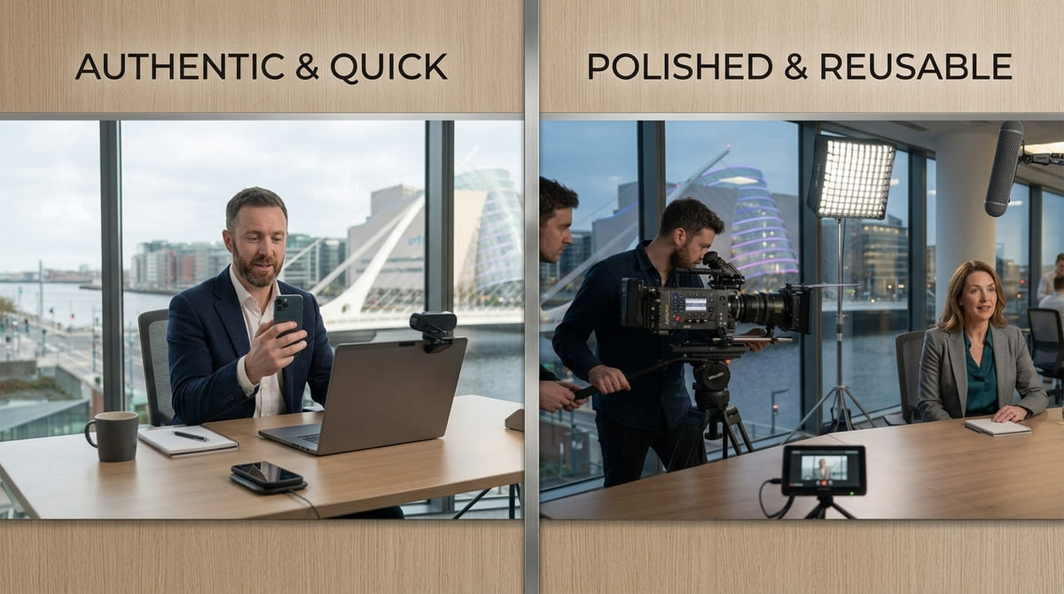 Comparison of personalised and professionally produced sales videos