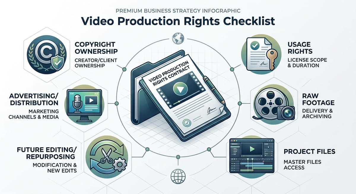 Video production rights checklist for business video projects