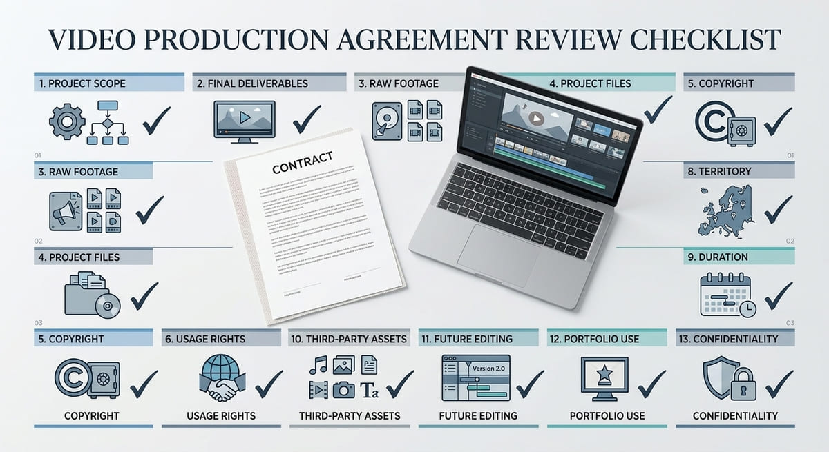 Video production agreement checklist for businesses