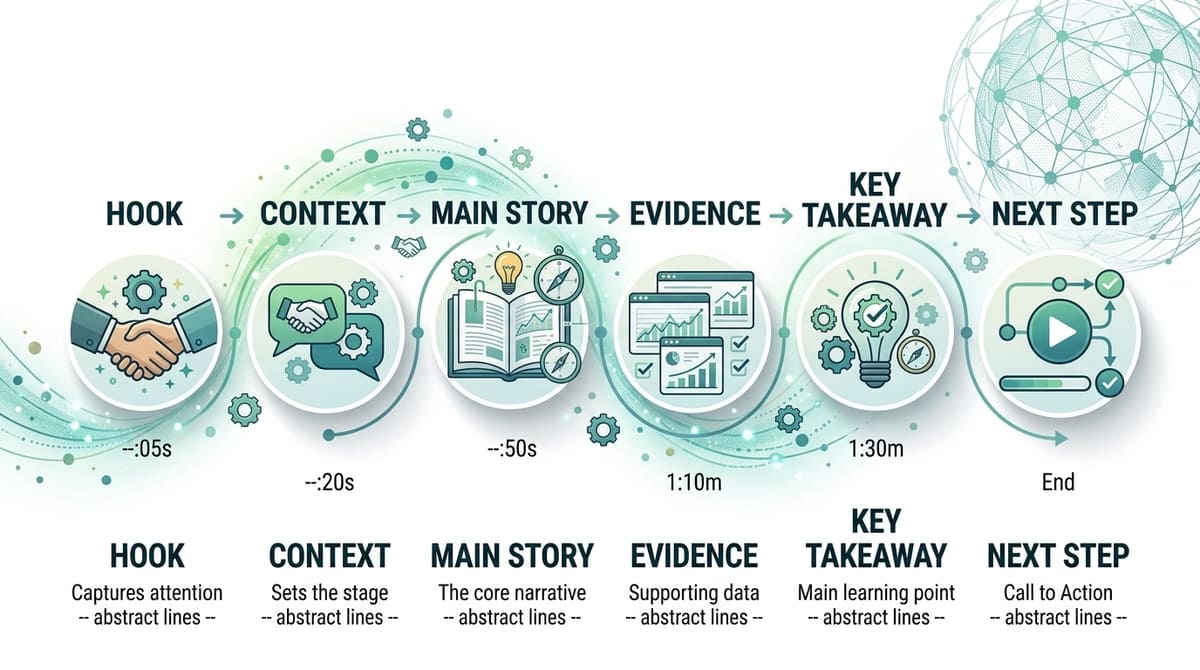 Corporate video script structure from hook to call to action
