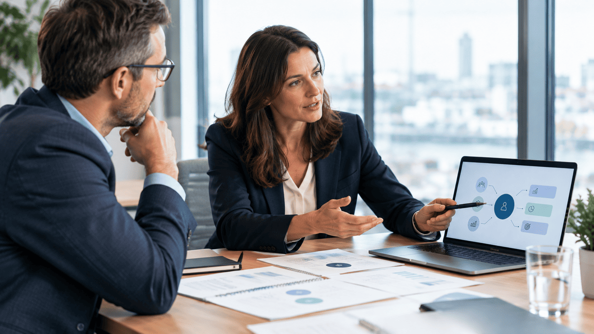 Professional services consultant demonstrating expertise in practice
