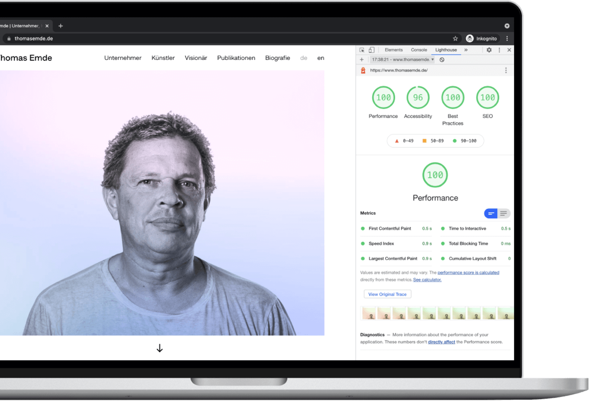 Fast lightning load time image