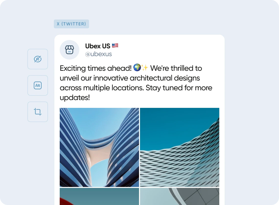 Iconosquare X (Twitter) - Aperçu de la gestion de contenu
