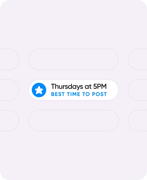 Recommandations on the best time to post on Iconosquare