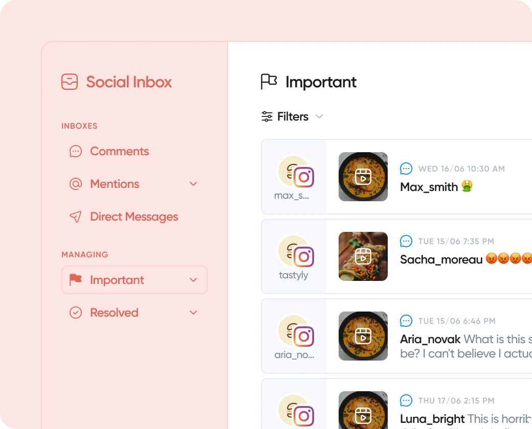 Manage your interactions on Iconosquare