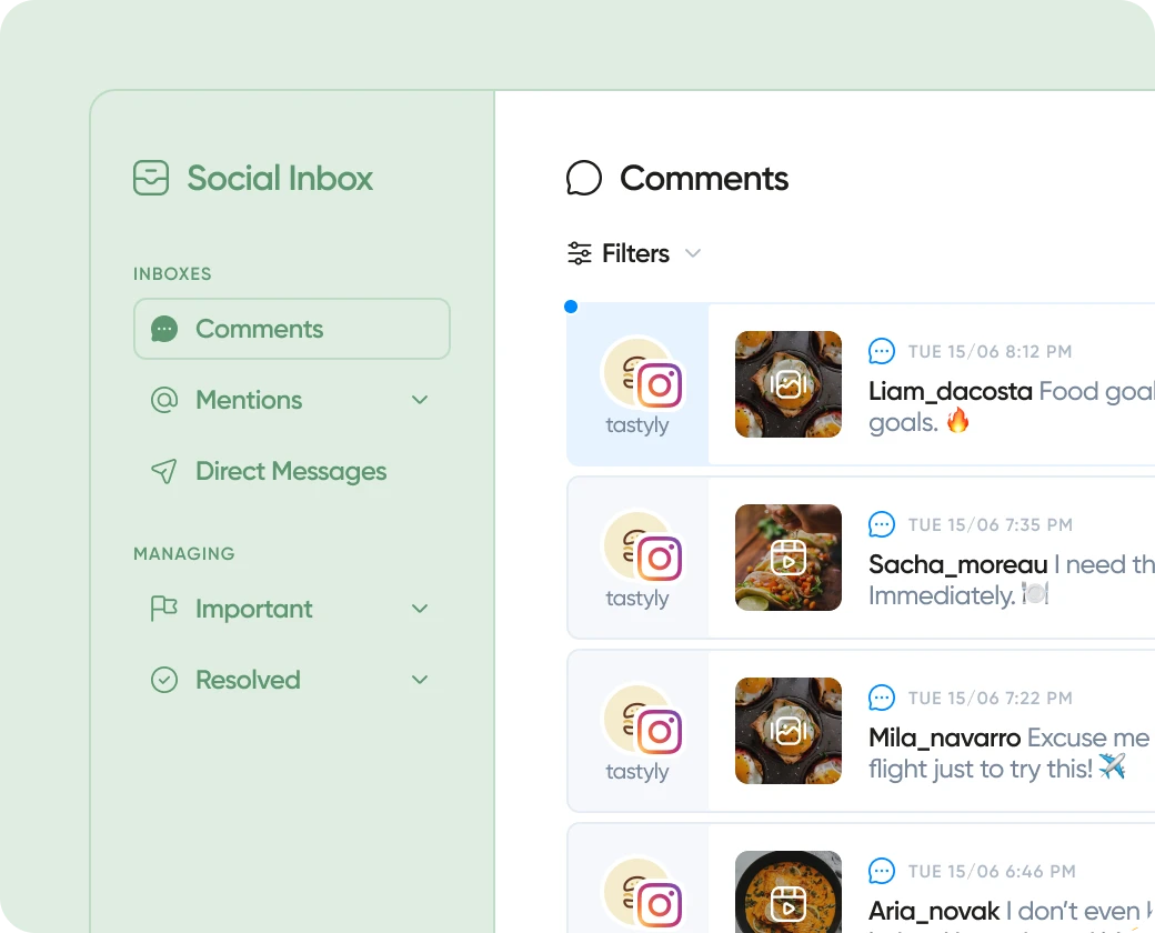 Manage your social media comments on Iconosquare