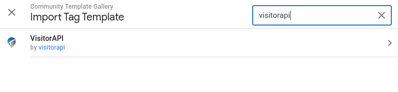 VisitorAPI Google Tag Manager Template