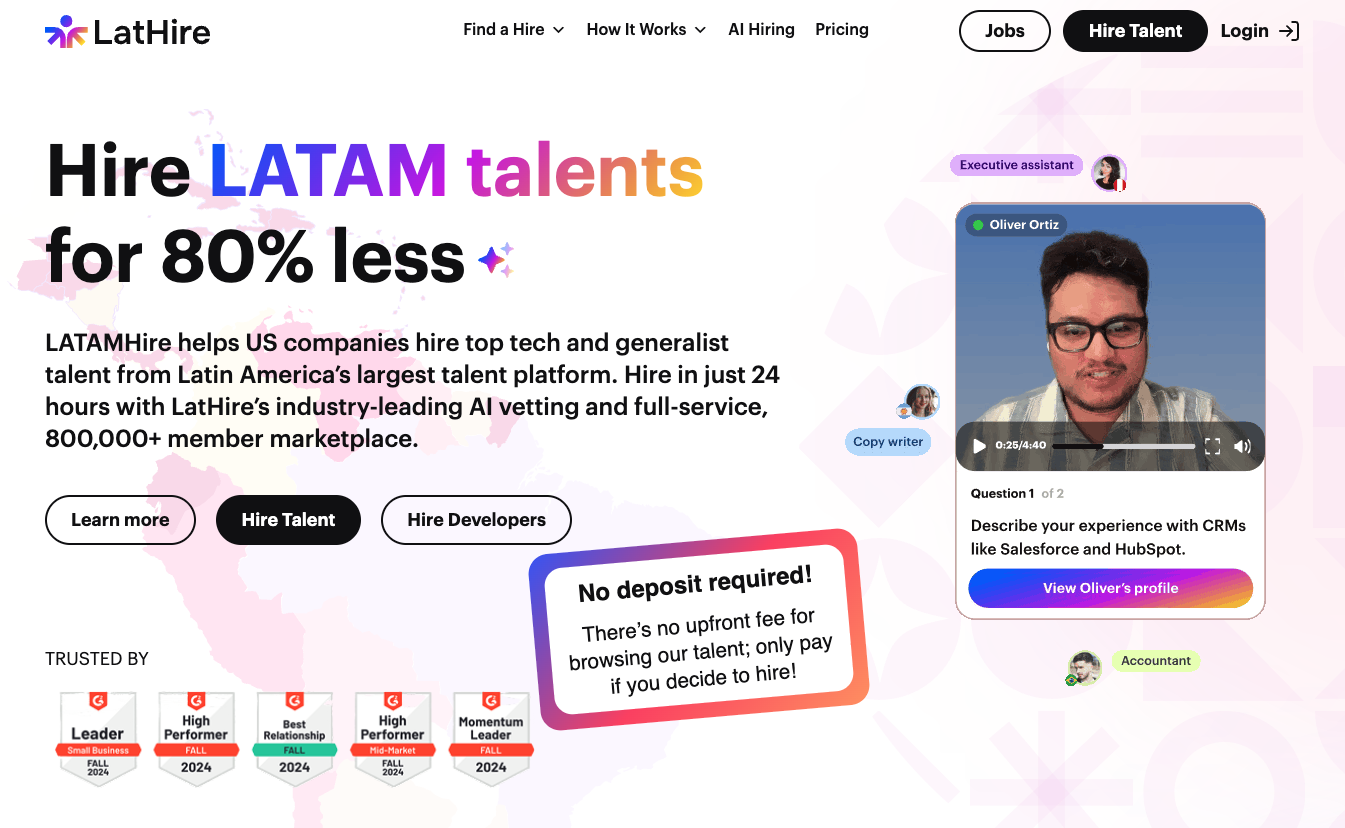 LAtHire's home page.