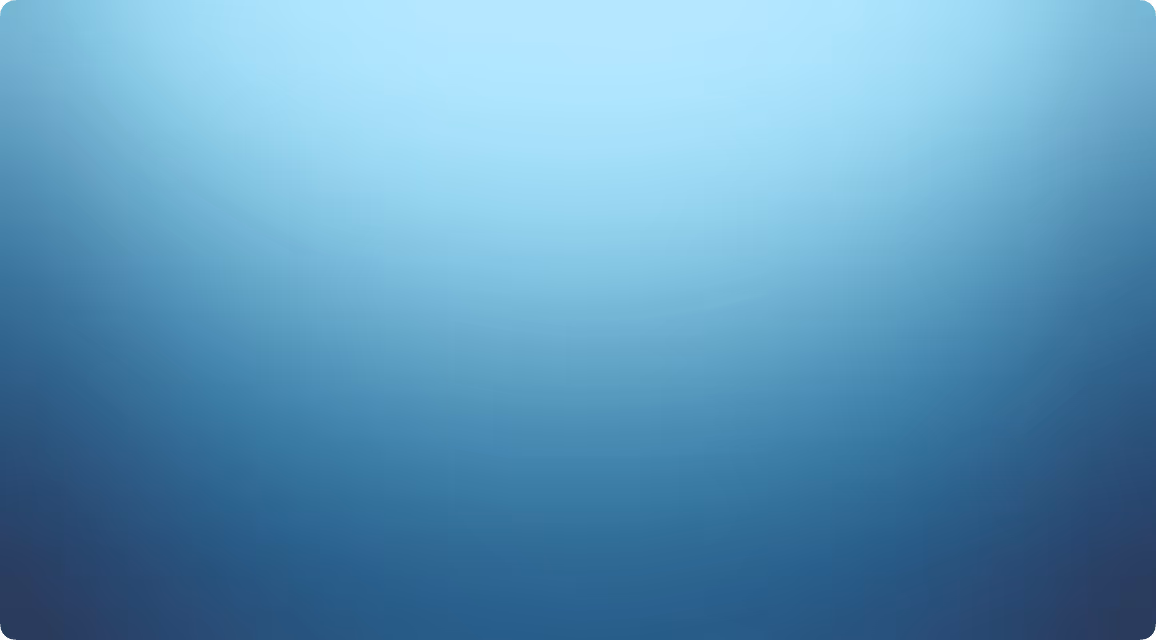 Soft, light blue radial gradient background fading to darker blue at the edges