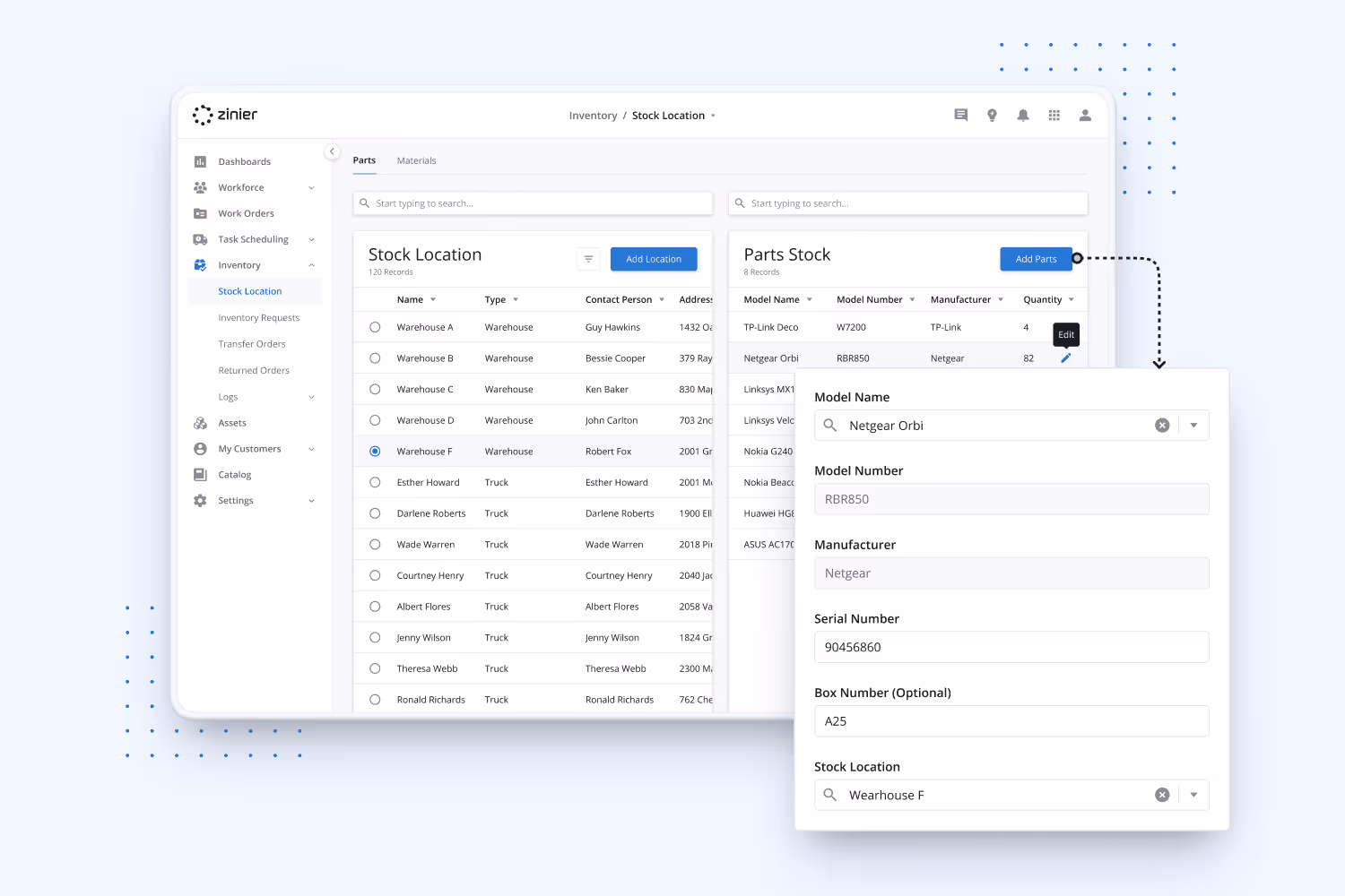 Unit-Level Parts & Inventory Tracking