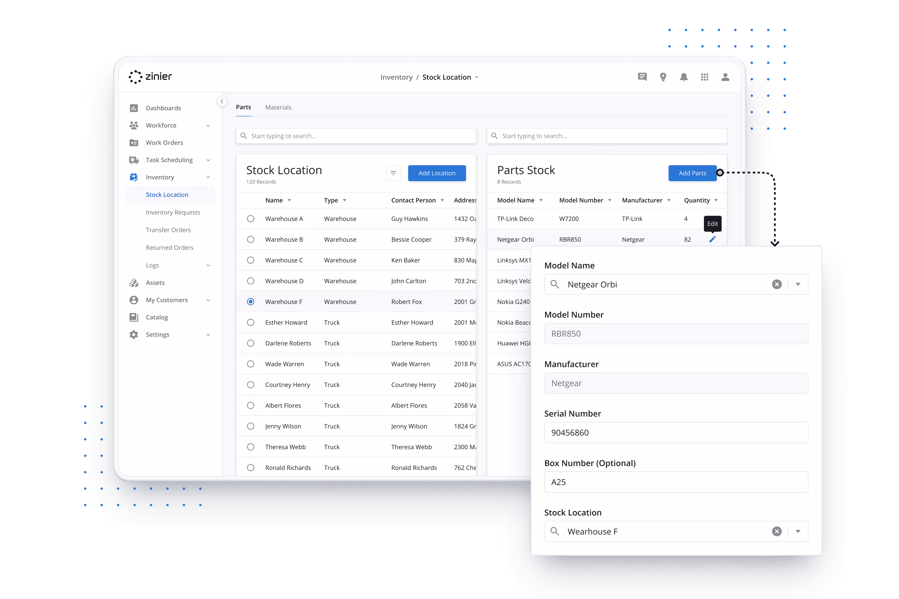 Unit-Level Parts & Inventory Tracking