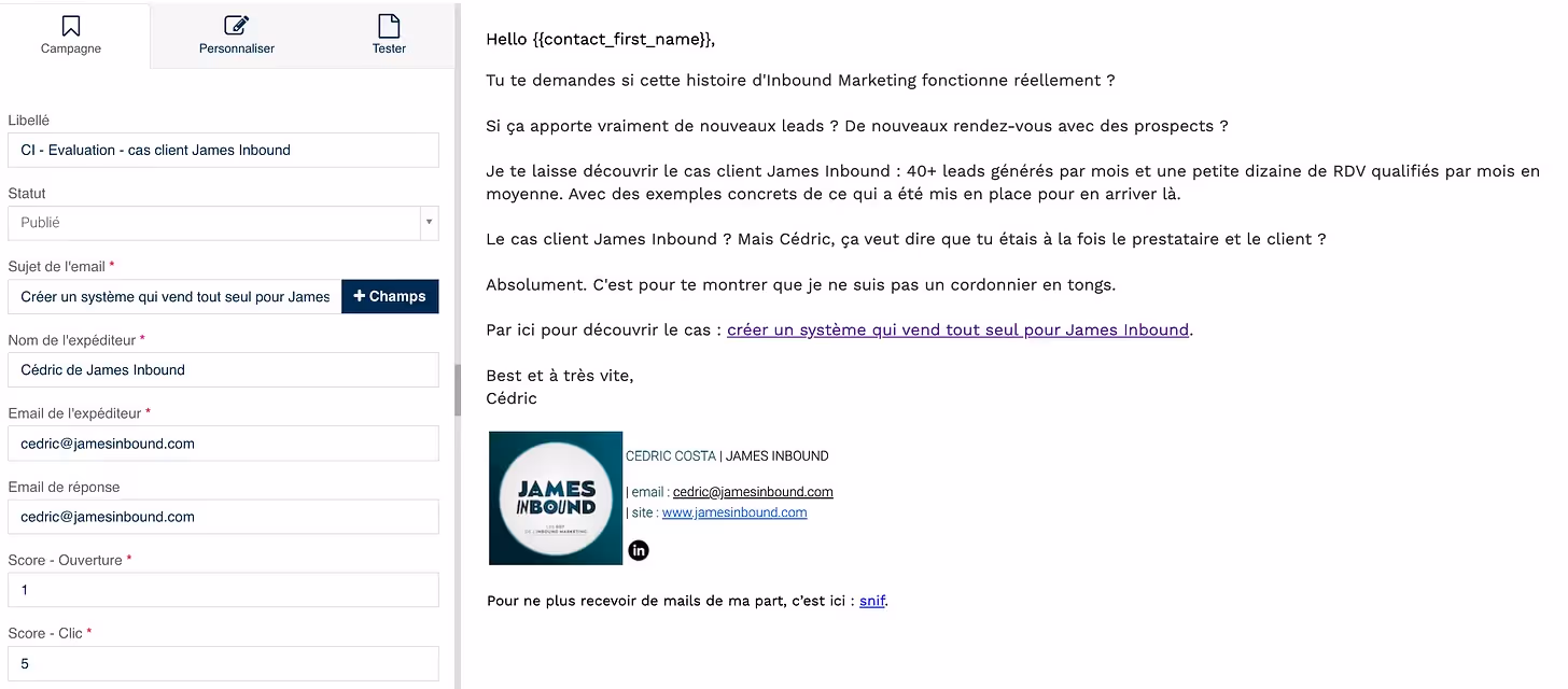 rédiger un cas client et l'amplifier