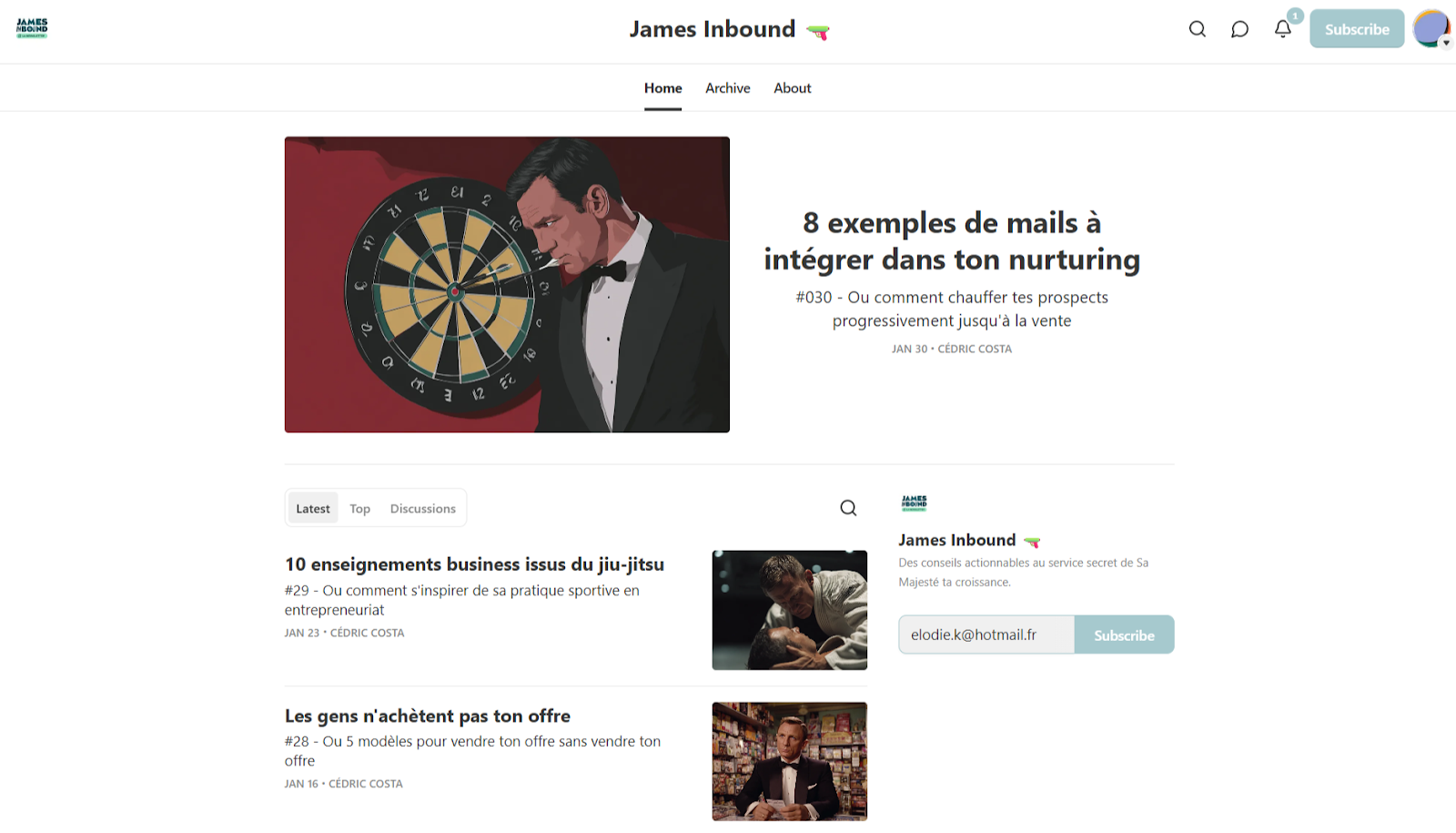 exemples de newsletter