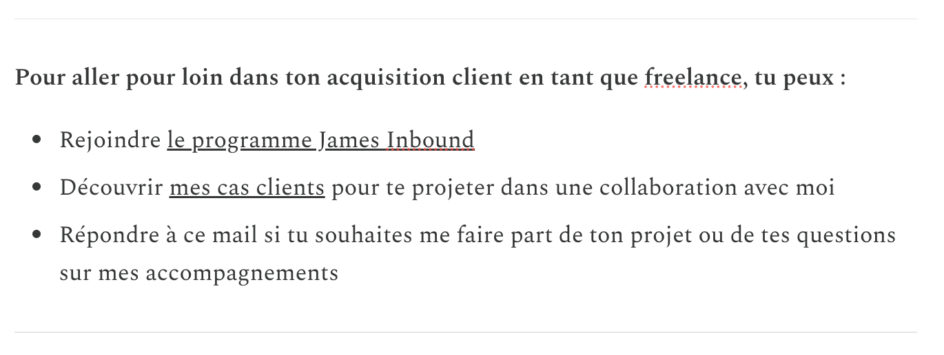 exemple conclusion pour une newsletter