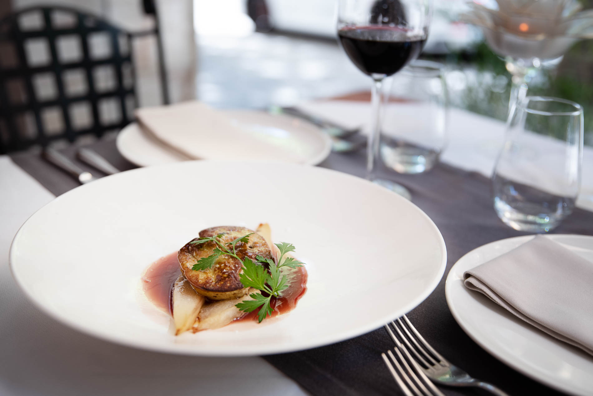 Plato de foie a la plancha.