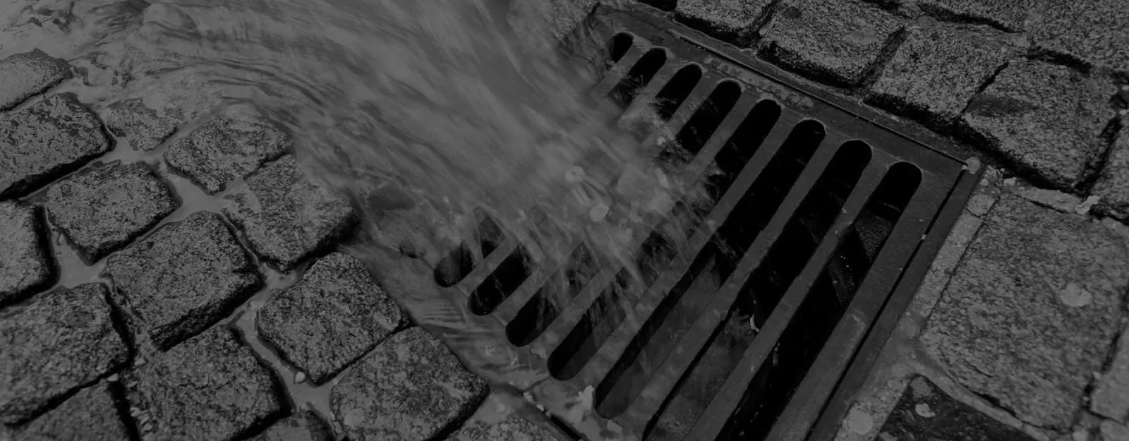 photo of catch basin draining water