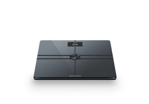 Withings smart body scale displaying weight 105.9 pounds.