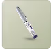 Mounjaro KwikPen 2.5 mg injection pen with purple cap on light green background.