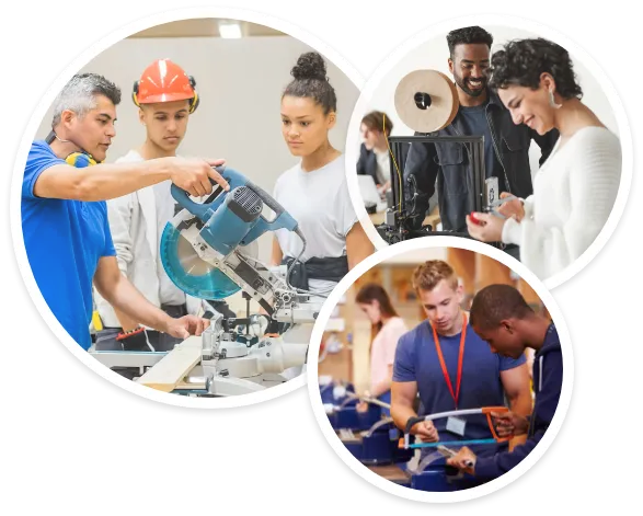 Trade School Image Collage