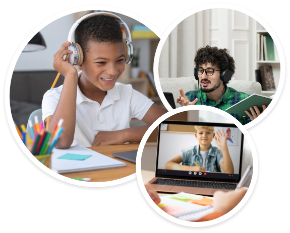 Collage image for virtual education