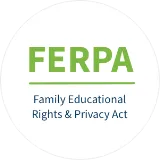 FERPA logo with text 'Family Educational Rights & Privacy Act' below green FERPA letters.