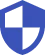Blue shield icon divided into four sections representing security or protection.