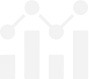Simple bar chart with four vertical bars and a line graph with four black nodes above the bars.