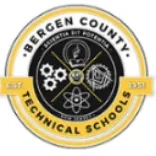 Bergen County Technical Schools round logo with gears, atom, and lamp symbols and EST 1951.