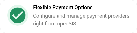 Flexible Payment Options